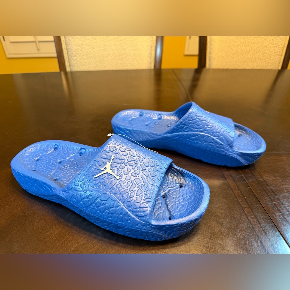 New Nike Air Jordan Jumpman Slides Blue Size 10